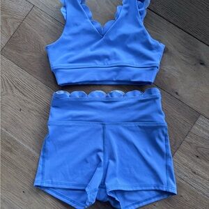 XL Y Tiger Friday Scalloped Matching Set